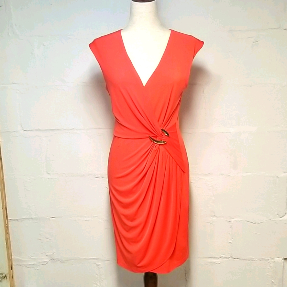 Cache bright orange dress